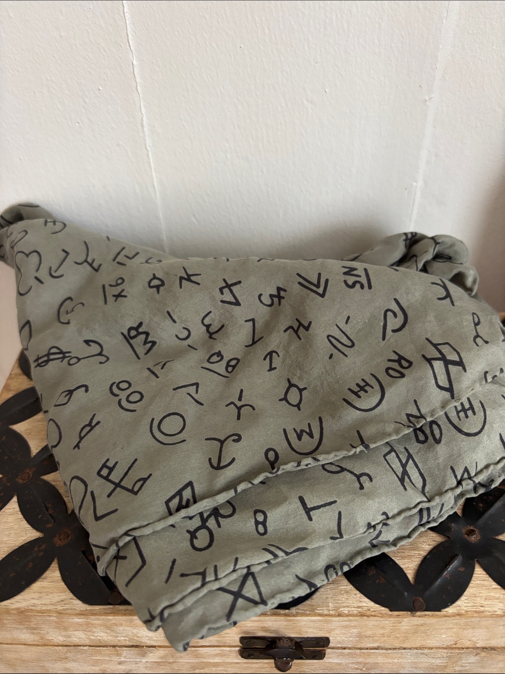 Olive Green Western Branded Scarf